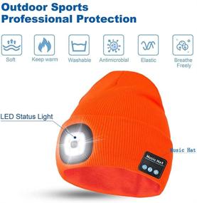 img 1 attached to GAFres Bluetooth Headlamp Headphone Outdoors Safety & Security in Flashlights