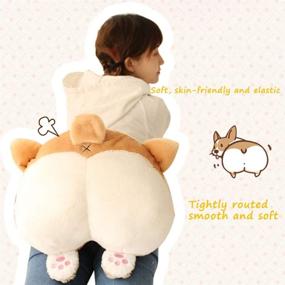 img 3 attached to 🐶 Corgi Butt Plush Pillow: Adorably Cute Stuffed Toy for Ultimate Comfort and Cozy Décor - Perfect Gift for Valentine's Day & Birthdays (16.5inch)