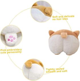 img 2 attached to 🐶 Corgi Butt Plush Pillow: Adorably Cute Stuffed Toy for Ultimate Comfort and Cozy Décor - Perfect Gift for Valentine's Day & Birthdays (16.5inch)