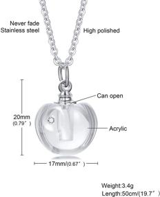 img 3 attached to VNOX Pack of 2-10 Cremation Jewelry Small Glass Urn Necklace for Ashes Holder Memorial Ash Keepsake Necklace with Fill Kit