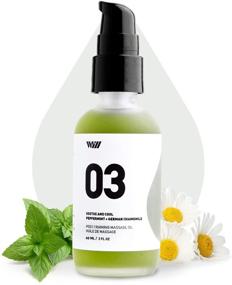 img 4 attached to 03 Soothe and Cool Massage Oil - 100% Natural & Plant-Based Post-Workout Oil with Peppermint, German Chamomile, and Lemongrass Essential Oils - Way of Will