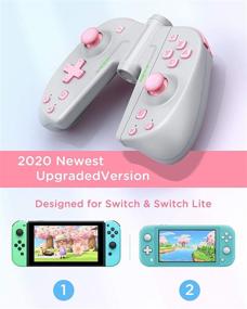 img 3 attached to 🎮 Vivefox Switch Joy Pad Controller - Wireless Ergonomic Joycon Replacement for Switch & Lite - Turbo, Gyro Axis, Grip Connector - Alternatives to Joy-con - Remote Gamepad