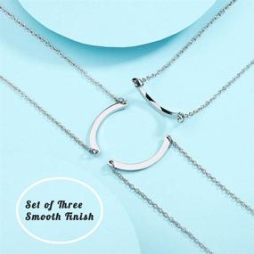 img 2 attached to 👯 Friendship Circle Necklace Set | Best Friend Matching BFF Necklaces for 2/3 Girls, Women, Friends, and Sisters