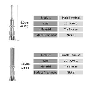 img 2 attached to 💧 MUYI Waterproof Connector Kit - 10 Sets 2 Pin Way DT04-2P DT04-2S, 13 Amps Continuous, 14-22 AWG DT Series Connector