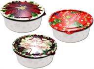 christmas holiday round storage containers логотип