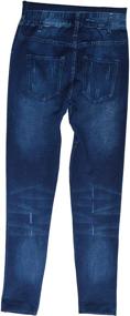 img 1 attached to Just Love Girls' Denim Leggings – Size 10-12, Clothing Item #29634