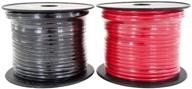 🔌 gs power 10 gauge cca automotive wire: 100ft red & 100ft black for car audio, amplifiers, model trains, and drone wiring logo