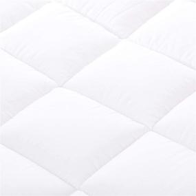 img 2 attached to 🛏️ Enhance Your Bed with the Amazon Basics Queen Mattress Topper Pad - Down-Alternative Fill & Cotton Shell