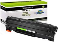 🖨️ greencycle cb435a 35a black toner cartridge replacement for hp laserjet p1005-p1009 printer - 1 pack logo