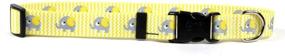 img 1 attached to 🐘 Stylish Designer Dog Collar - Featuring Vibrant Yellow Elephant Design