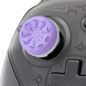 img 1 attached to 🎮 Enhanced Grip Thumbsticks for Nintendo Switch – KontrolFreek FPS Freek Galaxy, Purple – 1 Mid-Rise & 1 High-Rise Concave