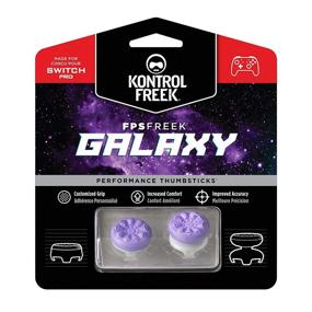 img 4 attached to 🎮 Enhanced Grip Thumbsticks for Nintendo Switch – KontrolFreek FPS Freek Galaxy, Purple – 1 Mid-Rise & 1 High-Rise Concave