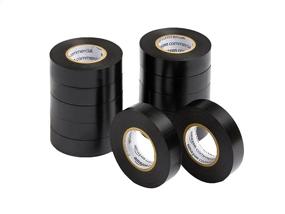 img 3 attached to 🔌 AmazonCommercial Electrical Tape 12-Pack: 3/4-inch by 60-feet, Black Tape