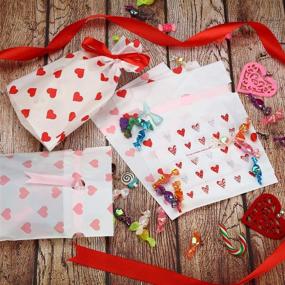 img 1 attached to Pieces Valentines Drawstring Pouches Wedding