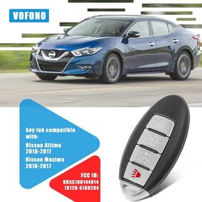 img 3 attached to 🔑 Высоко совместимый 4-кнопочный бесключевой пульт управления для Nissan Altima 2016-2017/Nissan Maxima 2016-2017 (FCC ID: KR5S180144014, 7812D-S180204)