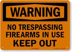 img 2 attached to Warning Trespassing Firearms SmartSign Reflective