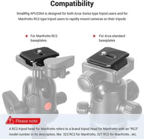 img 3 attached to SmallRig Quick Release Plate APU2364 - Arca-Swiss/Manfrotto RC2 Style Compatible