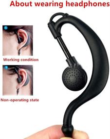 img 1 attached to 🎧 G-Shape Earpiece and Mic - Compatible for Motorola XPR3000, XPR3300, XPR3300e, XPR3500, XPR3500e, XIR P6620, XIR P6600, E8600, E8608 - Two-Way Radio Headset