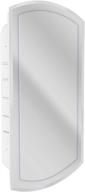 🪞 head west 8209 medicine cabinet mirror, 16 x 30, white - stylish and functional bathroom storage solution logo