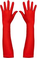 🧤 satin red skeleton opera gloves logo