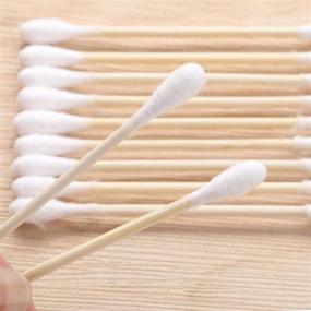 img 3 attached to 🌼 600 Double Tipped Cotton Swabs in 3 Boxes | Wooden Cotton Buds Sticks