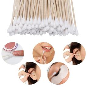 img 1 attached to 🌼 600 Double Tipped Cotton Swabs in 3 Boxes | Wooden Cotton Buds Sticks