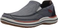 👞 skechers men's elson amster moccasin navy shoes - men's loafers & slip-ons logo