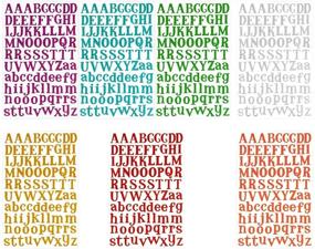 img 3 attached to 🌈 Vibrant 7-Sheet Letter Sticker Set: Colorful Gift Alphabet Stickers with Self-Adhesive Feature