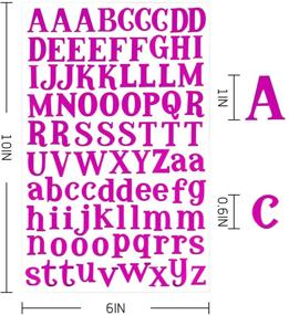 img 2 attached to 🌈 Vibrant 7-Sheet Letter Sticker Set: Colorful Gift Alphabet Stickers with Self-Adhesive Feature