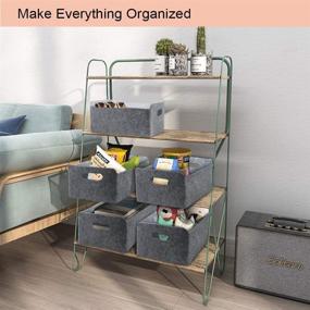 img 2 attached to Light Grey Small Storage Baskets: Organize with Style and Ease (3 Pack)