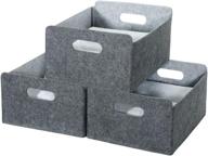 light grey small storage baskets: organize with style and ease (3 pack) logo