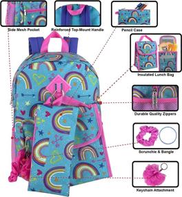 img 3 attached to 🎒 Stylish Girls Backpack Pencil Keychain Accessories: Perfect for On-the-Go Style!