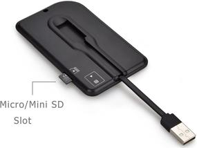 img 2 attached to 📱 Saicoo Smart Card Reader 2-in-1 DOD/CAC & TF/Micro SD - Mac & Windows Compatible - Portable Version