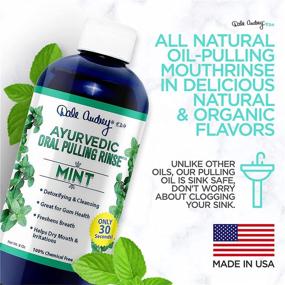 img 1 attached to 🦷 Dale Audrey Oil Pulling Oil: Natural Mouthwash for Teeth Whitening, Healthy Gums - Ayurvedic, Organic & Vegan - 8 oz (Pack of 3)