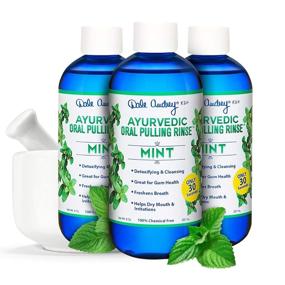 img 4 attached to 🦷 Dale Audrey Oil Pulling Oil: Natural Mouthwash for Teeth Whitening, Healthy Gums - Ayurvedic, Organic & Vegan - 8 oz (Pack of 3)