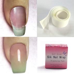 img 1 attached to 💅 Fiberglass & Silk Wrap Nail Protector for Strong, Reinforced UV Gel Acrylic Nails - Pack of 2