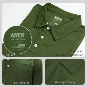 img 2 attached to MIER Collared T Shirts Performance Polyester Outdoor Recreation