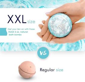 img 3 attached to Premium XXL Bath Bombs for Women - Relaxing Bubble Baths, Ideal Gifts for Her, Self-Care, Romantic and Lavender-Infused Bath Bomb Set for Men, Luxurious Spa Kit, Perfect Girlfriend and Wife Gifts