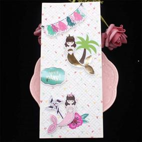 img 1 attached to 🔪 Versatile KSCRAFT Slimline Background Metal Cutting Dies Stencils for Stunning DIY Scrapbooking, Photo Album Decoration, and Embossed Paper Cards