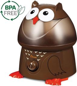 img 4 attached to 🦉 Crane USA Owl Adorable Ultrasonic Cool Mist Humidifier - Whisper-quiet Operation for Home, Office, Kids, and Baby Nursery - 1 Gallon Adjustable Mist Output & Automatic Shut-off