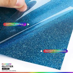 img 2 attached to 🎃 Heflashor Halloween Glitter Heat Transfer Vinyl - 12 Sheets, 12"x 10" - Iron-on Bundle for T-Shirts, Clothes, and Bags - HTV Rolls - DIY Supplies for Crafts and Gifts - Assorted 12 Colors