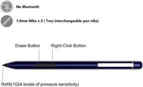 img 1 attached to Pen for Microsoft Surface Pro 7 - Compatible with Surface Pro 6, Surface Pro 5th Gen, and Surface Go (Blue)