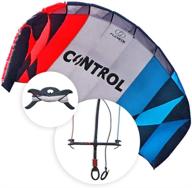 🪁 flexifoil kitesurf trainer kite with bar | 2.6m control training kite for kids & adults | best beach summer sport power kite | fun kiteboarding activity | easy fly 2.4m² kiteboard логотип