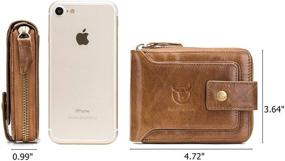 img 3 attached to 👛 BULLCAPTAIN Leather RFID Blocking Wallet