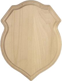 img 3 attached to 🛡️ Premium Walnut Hollow Basswood Shield Plaque, 9"x12" - Ideal for Exceptional Craftsmanship