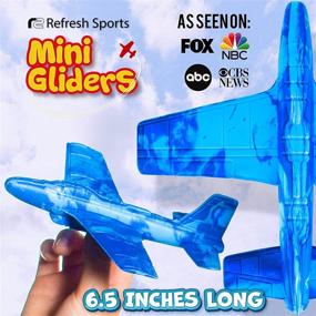 img 3 attached to Refresh Sports Mini Airplane Gliders: Take Flight with Stylish Performance
