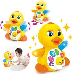 img 1 attached to 🦆 Woby Musical Duck Toy: Educational Learning with Music and Lights for 1 Year Old Baby Toddler