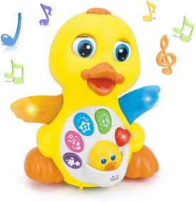 img 4 attached to 🦆 Woby Musical Duck Toy: Educational Learning with Music and Lights for 1 Year Old Baby Toddler