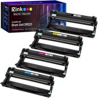 🖨️ e-z ink (tm) replacement drum unit for brother dr223cl dr223 - compatible with mfc-l3770cdw mfc-l3750cdw hl-l3230cdw hl-l3290cdw hl-l3210cw (4 pack) - black, cyan, magenta, yellow logo