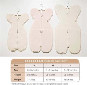 img 2 attached to Organic Cow Pattern Swaddle: CCOCCOZAM 100% Organic Small Sleep Sack for Babies 7-13 lbs